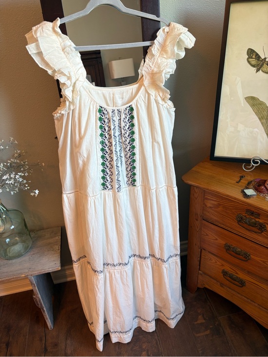 Band Of The Free Dresses & Skirts - Cotton Sun Dress with floral embroidery